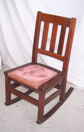 Quaint furniture stickley brothers rocking online chair