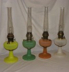 Bargain John's Antiques | Yellow Vertique Model B Aladdin Lamp ...