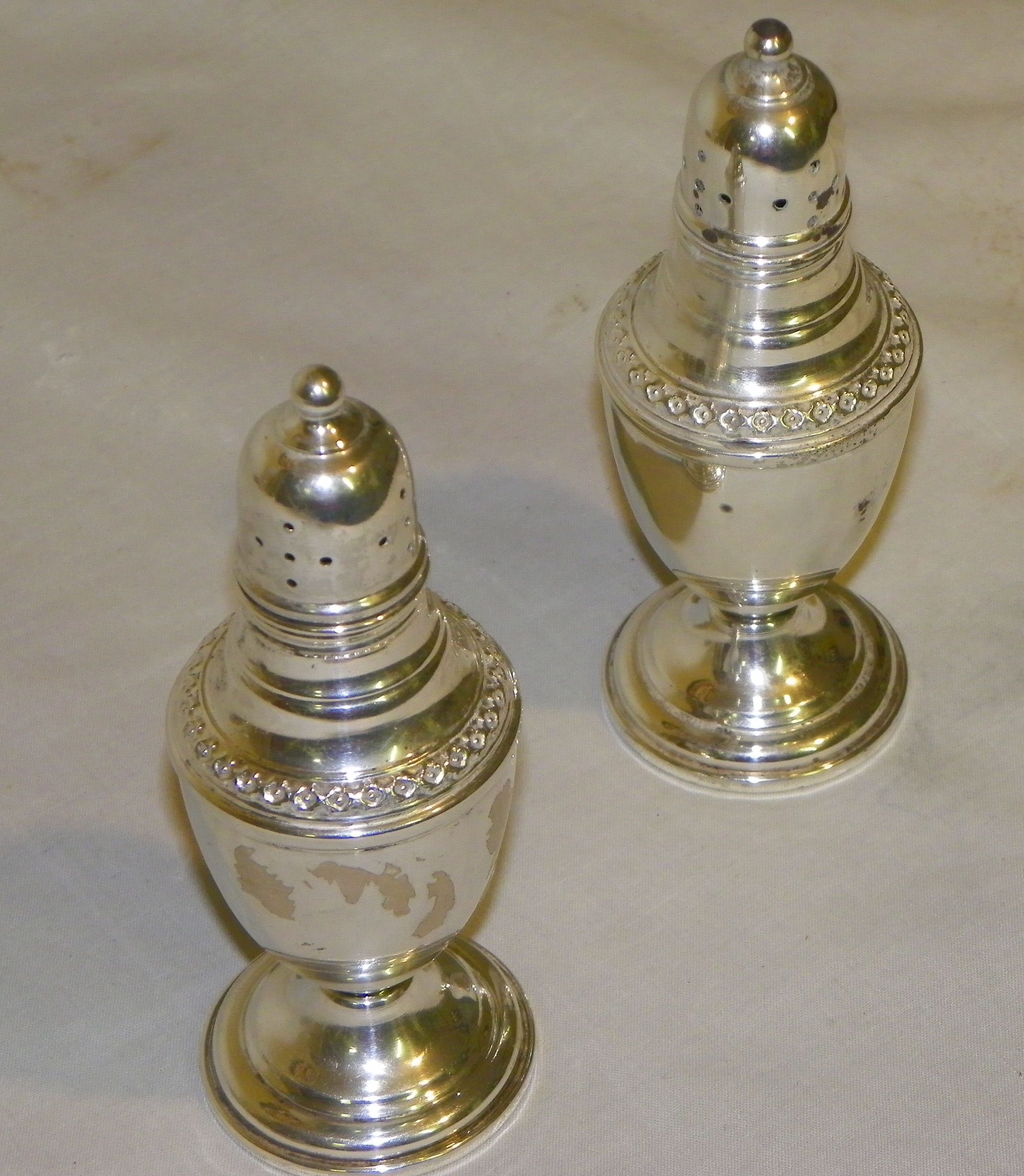 Bargain John's Antiques Sterling Silver Salt and Pepper