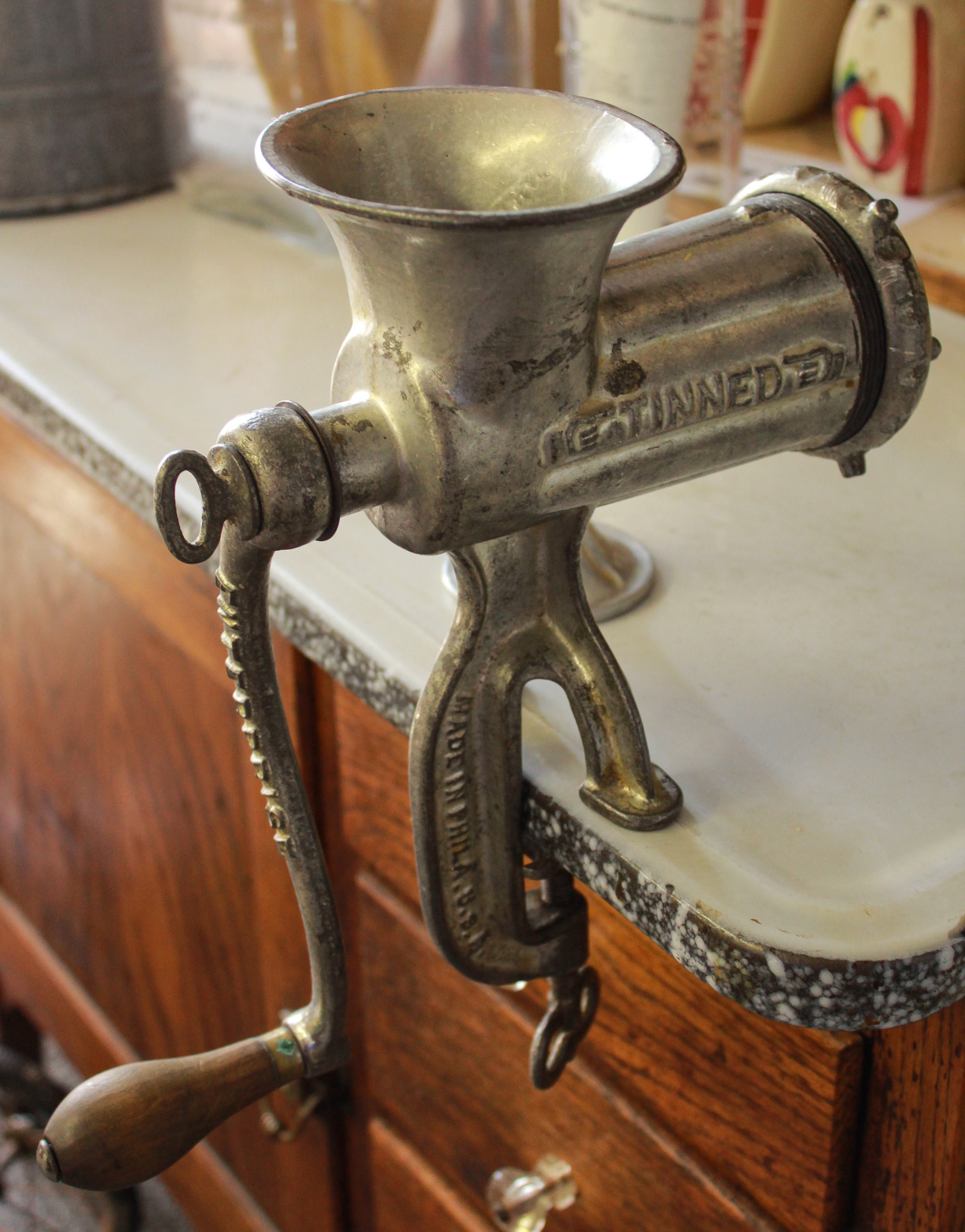 vintage meat grinder