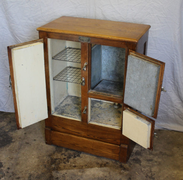 Bargain John's Antiques | Antique Wood Ice Box - Smaller Size - The ...